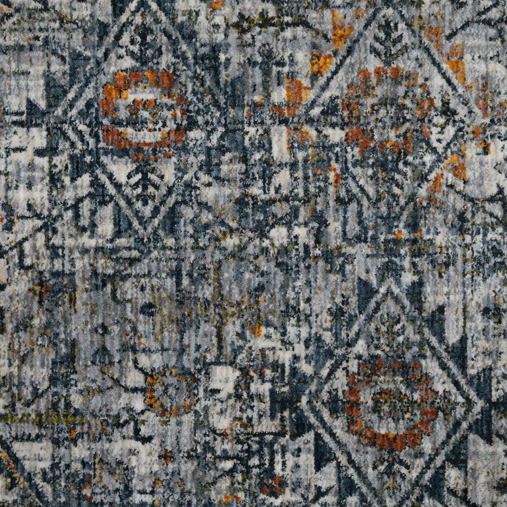 Vermont Chelsea Area Rug, Gray, 5'3" x 7'6", Bordered