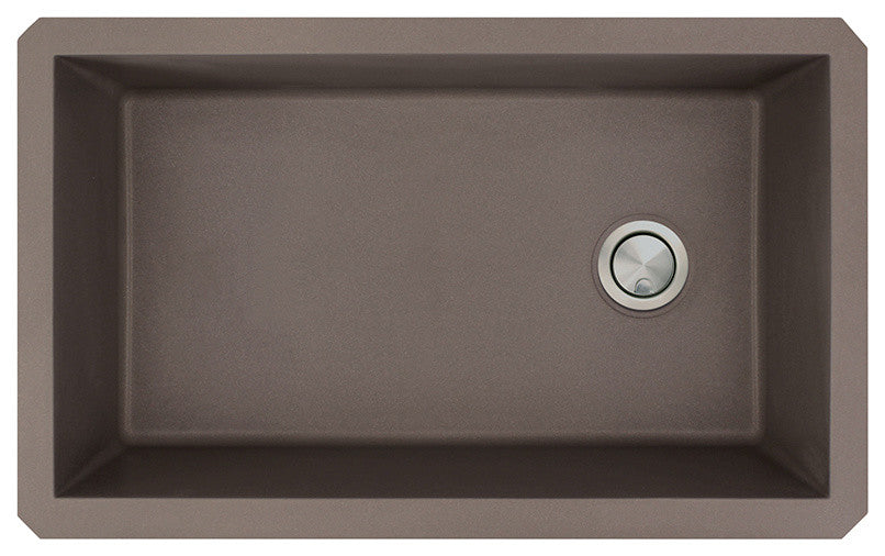 Transolid Radius Granite 31-in Undermount Kitchen Sink
