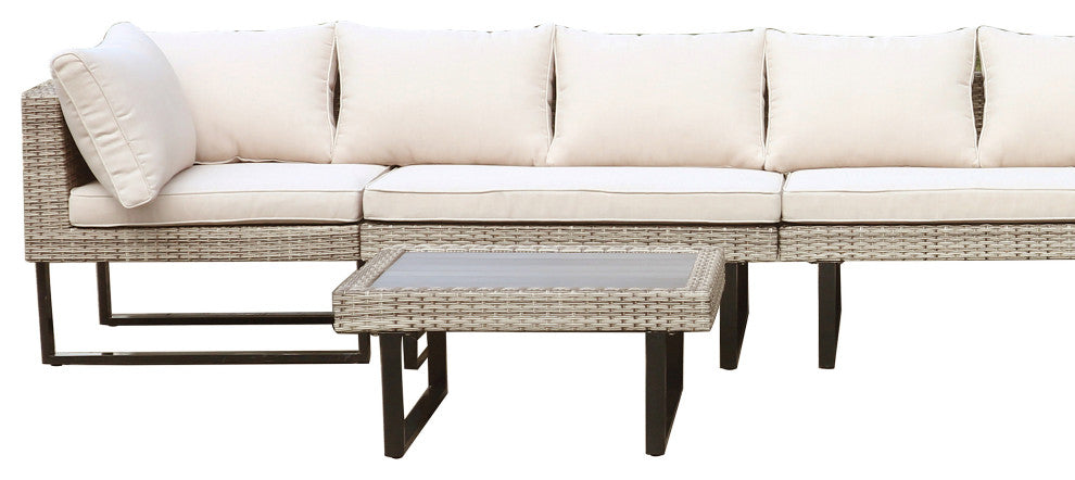 Outdoor Corner Patio Sectional and Tables