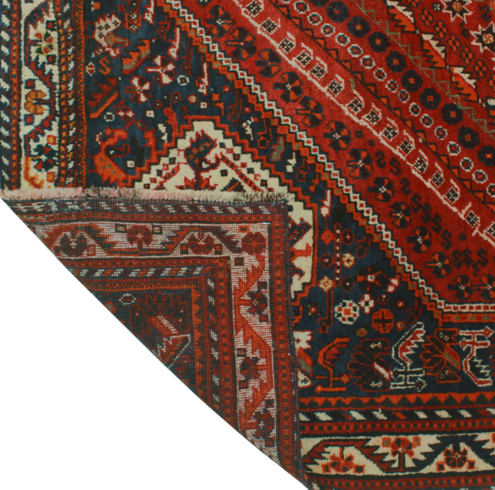 Fine Vintage Distressed Alirio Red Rug
