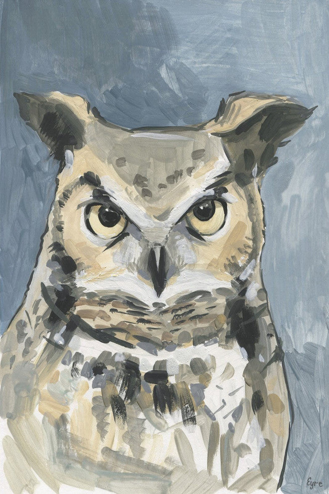 "What a Hoot" Painting Print on Wrapped Canvas, 24"x36"