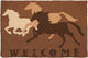 Jellybean Welcome Horses Accent Rug