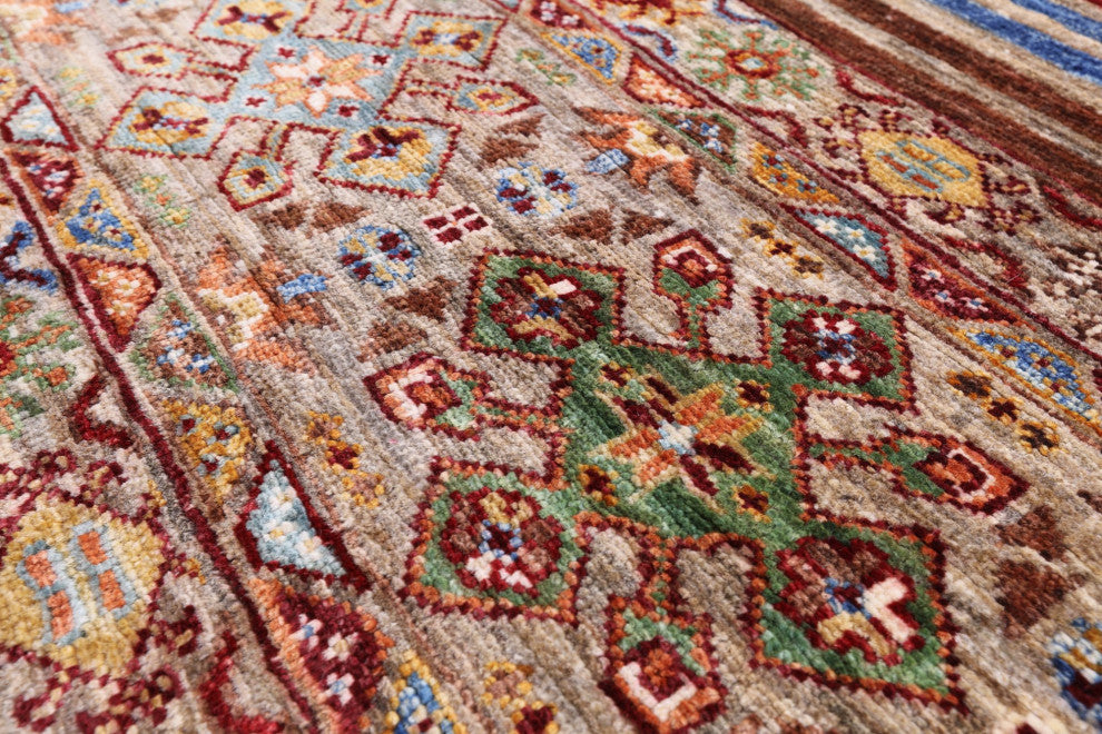 2' 7" X 3' 10" Khorjin Super Kazak Hand Knotted Wool Rug Q7478
