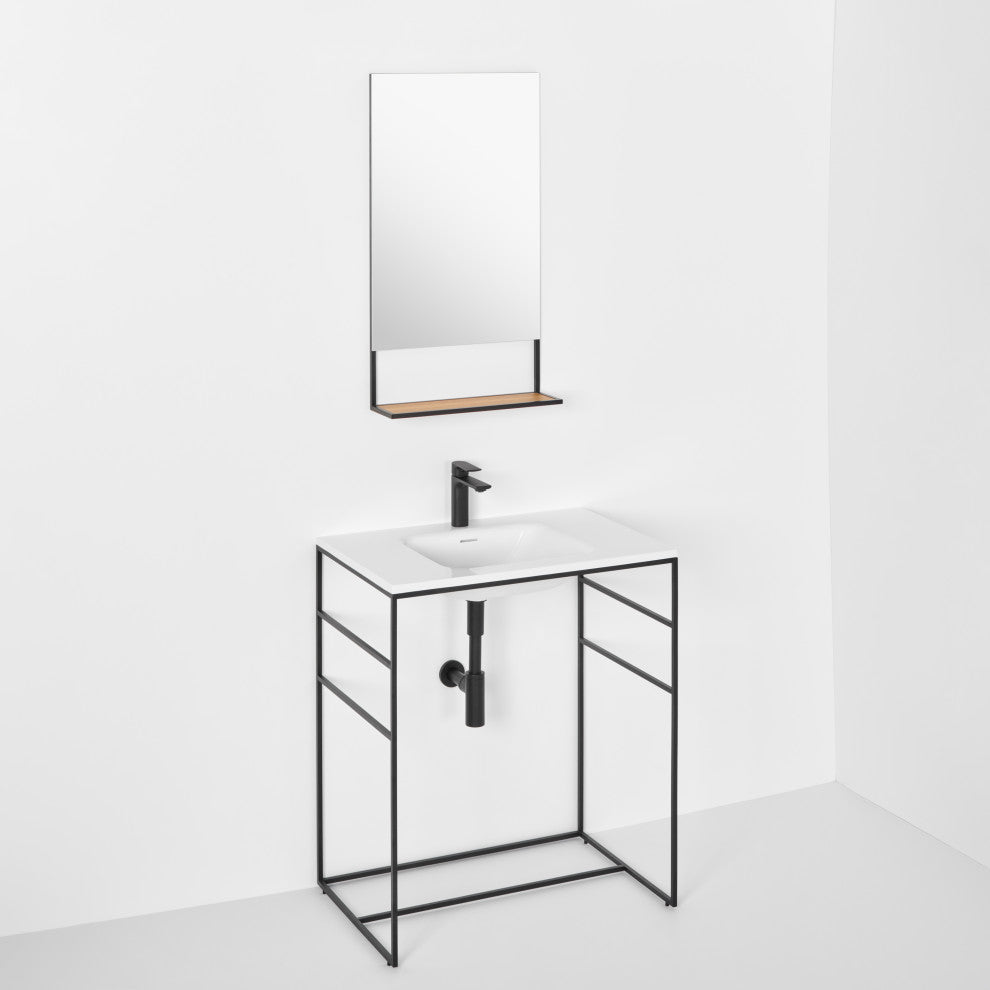C2 30" Single Bathroom Vanity Set With Mirror