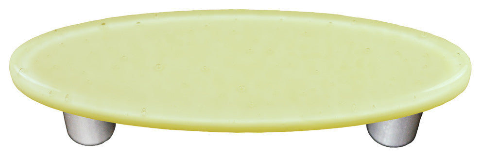 French Vanilla Pull Oval, Black Post