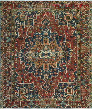 Fine Vintage Bakhtiari Hank Red/Navy Rug, 9'10 x 11'5