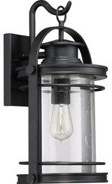 Quoizel BKR8410K One Light Outdoor Wall Lantern Booker Mystic Black