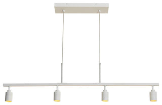 VidaLite Shura 4 Head Hanging LED Pendant Track, White