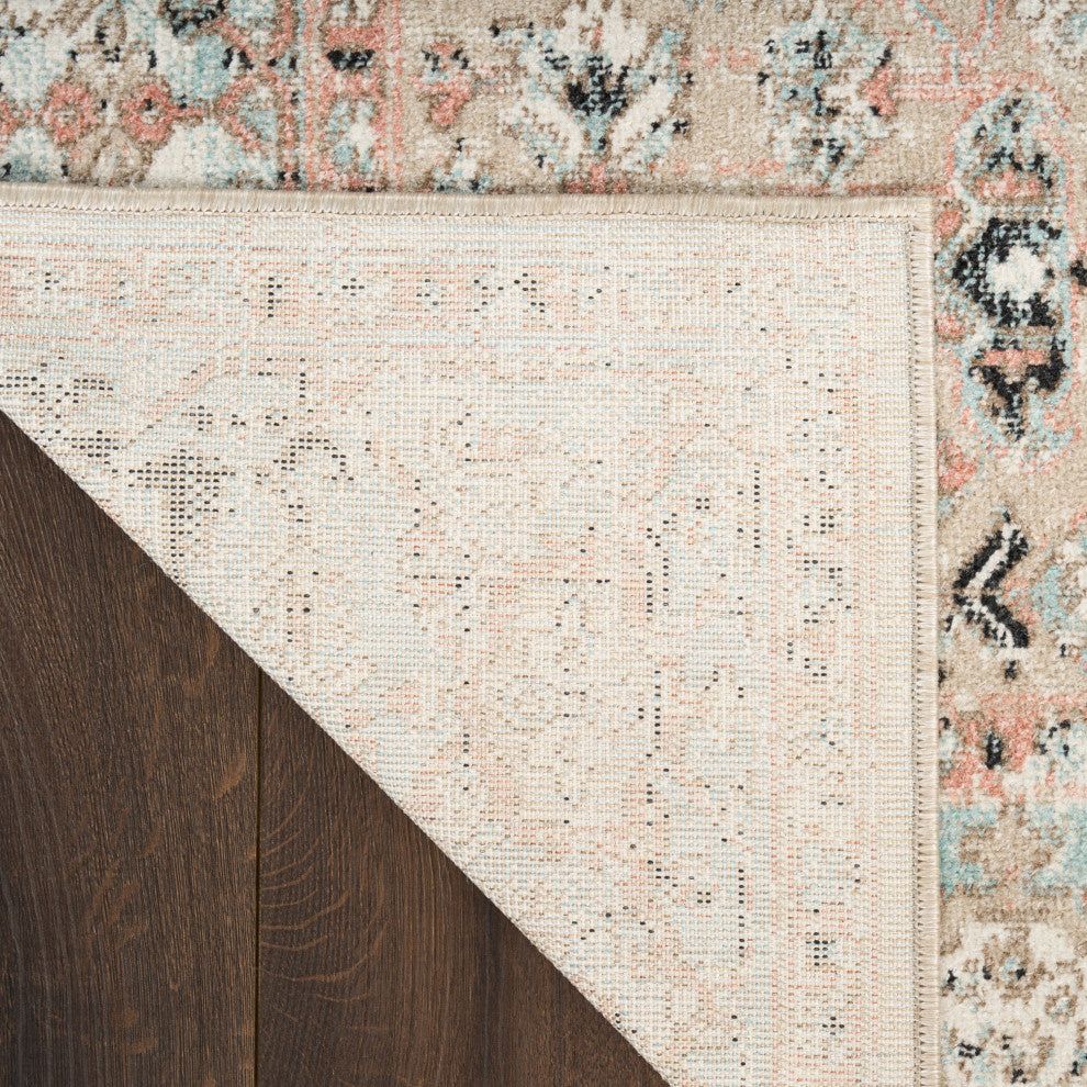 Nourison Washable Decor 9' x 12' Peach Vintage Indoor Rug