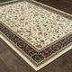 Karaman Traditional Ivory/ Black Area Rug, 6'7"x9'6"