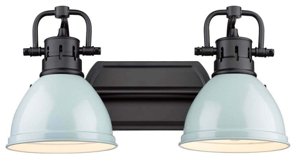 Krauss 2-Light 17" Simple Dome Bath Light