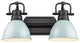 Krauss 2-Light 17" Simple Dome Bath Light