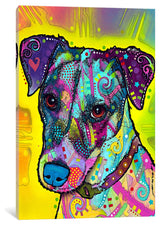 "Jack Russell" Wrapped Canvas Art Print, 26x18x1.5