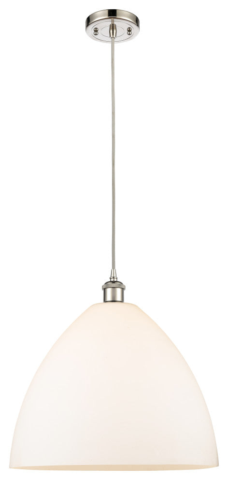 Innovations 516-1P-PN-GBD-161-LED 1-Light Pendant, Polished Nickel