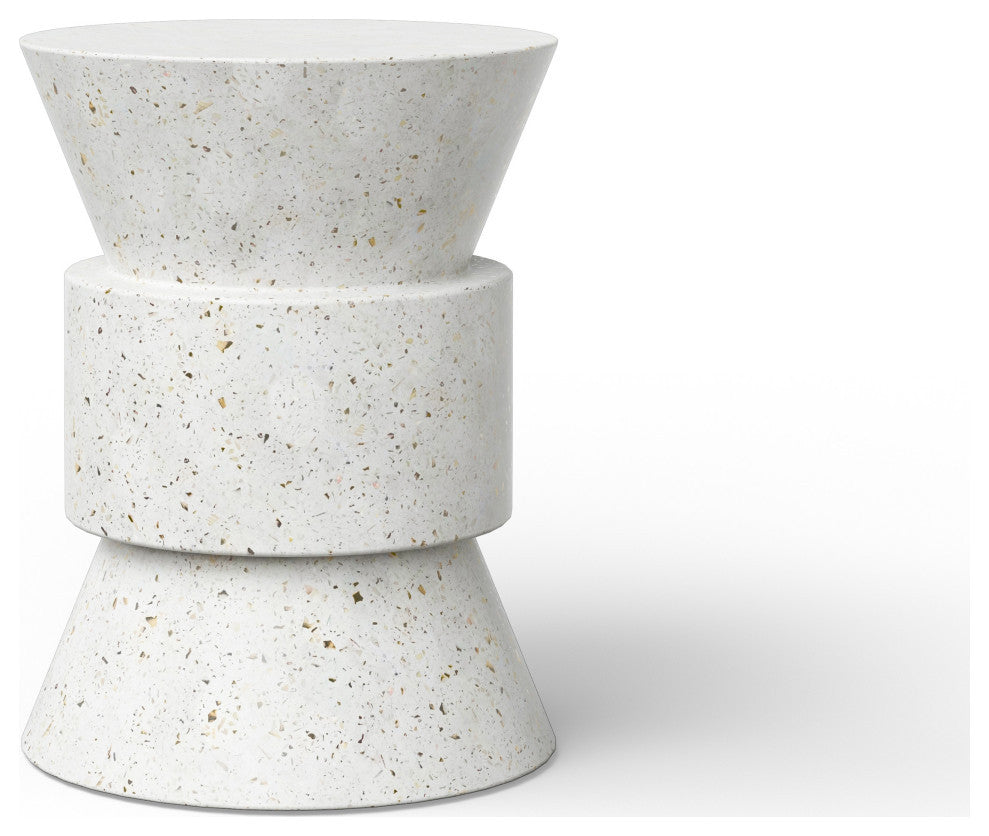 Mixx, Jackson Stool, Ivory Terrazzo