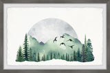 "Serene Forest" Framed Painting Print, 18x12