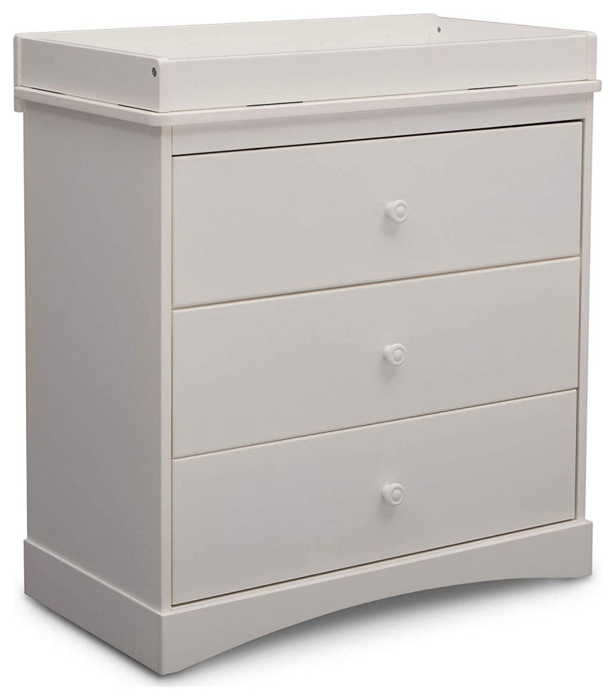 Modern 3 Drawer Dresser with Changing Top