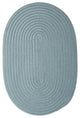 Boca Raton BR54 Federal Blue Indoor/Outdoor Area Rug, Oval 12'x15'