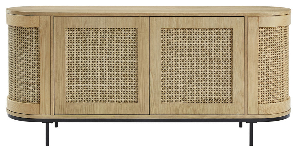 Loft Lyfe Darrius Sideboard, Storage, 2-Door, 63Lx17.7Wx28.3H, Oak