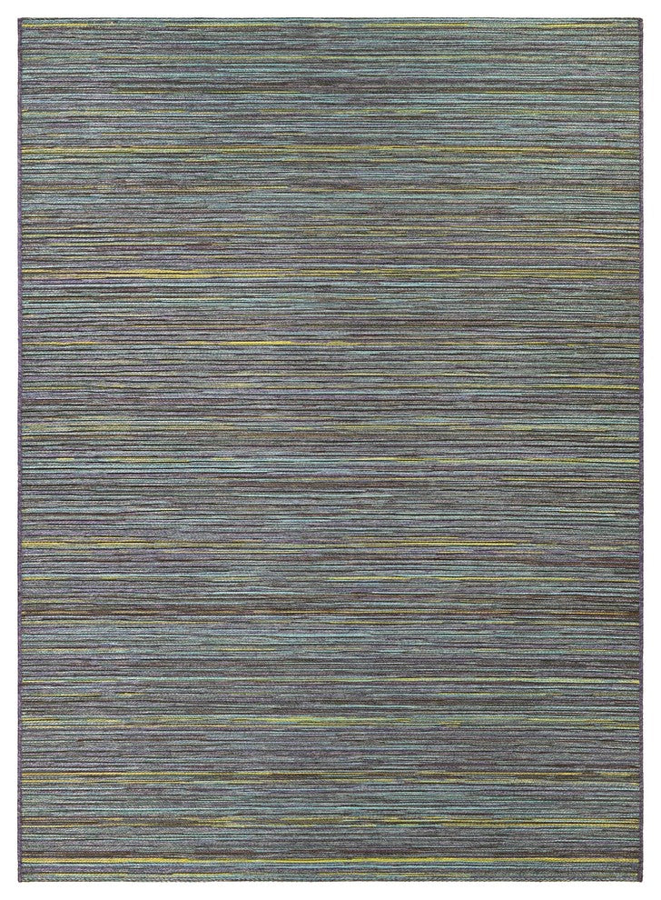 Couristan Cape Hinsdale Indoor/Outdoor Area Rug, Teal/Cobalt, 3'11"x5'6"