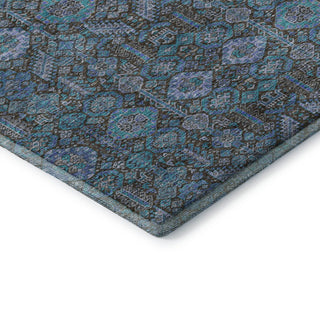 Premium Machine Washable Mayfield AMF574 Teal 2'3" x 7'6" Runner Rug
