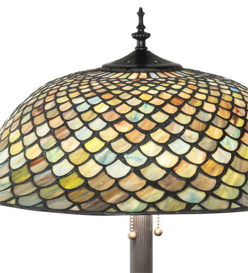 Meyda Lighting 229070 62" High Tiffany Fishscale Floor Lamp