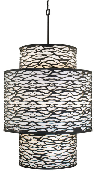 Varaluz 348F16 Kato 16 Light 32"W Waterfall Chandelier - Carbon