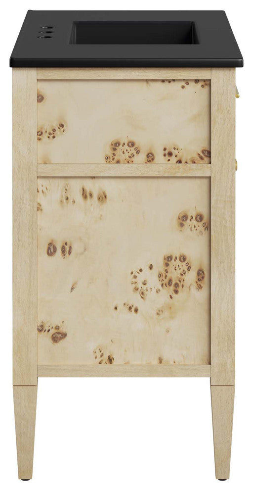 Elysian 36" Wood Bathroom Vanity - Black Burl