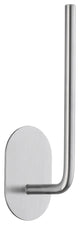 Self Adhesive Spare Toilet Paper Holder Brushed Stainless Steel, Oval Plate