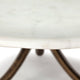 Reinhardt 36" Gold Metal Base Coffee Table