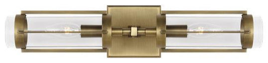 Generation Lighting, LV1002TWB, Linear Sconce, Time Worn Brass