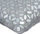 Silver Geometric Throw Pillows Art Silk 20"x20" Sofa Throws, Abstract