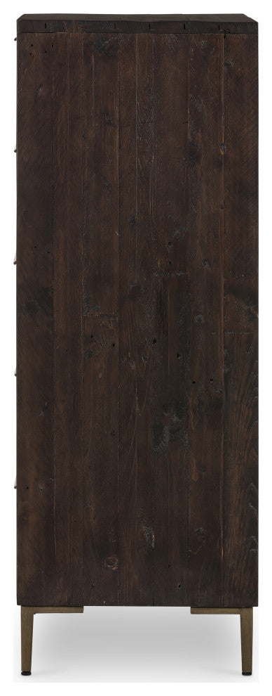 Wyeth 5 Drawer Dresser, Dark Carbon