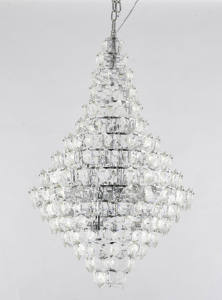 27-Light Chrome Crystal Chandelier