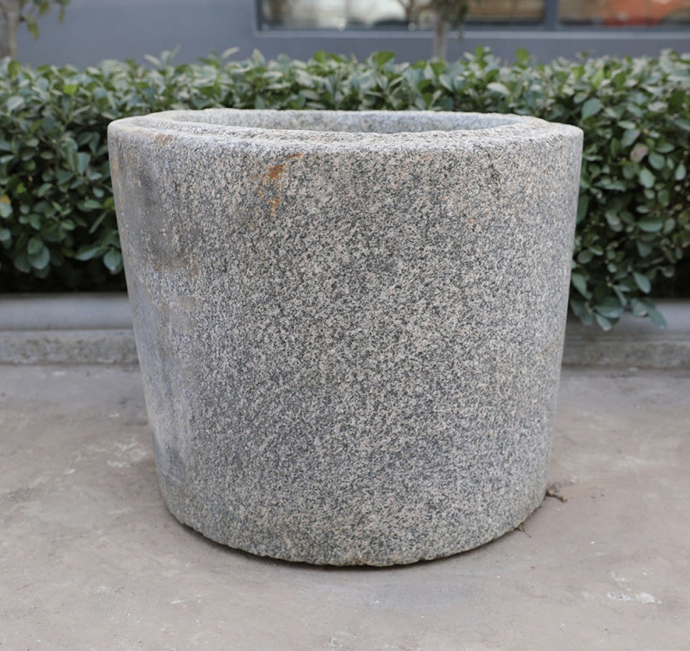 Consigned Chinese Granite Planter Pot