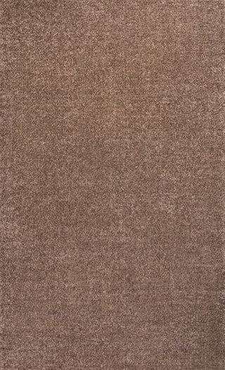 Haze Solid Low-Pile Brown 6 ft. x 9 ft. Area Rug