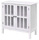 Beautiful White Wood Bathroom Storage Floor Cabinet