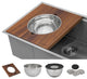 Ruvati RVH8277 36" Workstation Dual Tier Ledge Kitchen Sink Stainless Steel