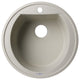 ALFI brand AB2020DI-B Biscuit 20" Drop-In Round Granite Kitchen Prep Sink