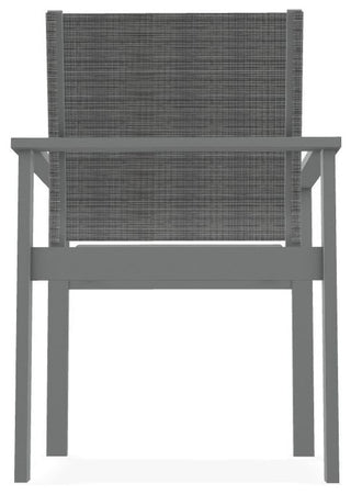 Tribeca Sling Outdoor Stackable Armchair, Destiny Steel/Graphite