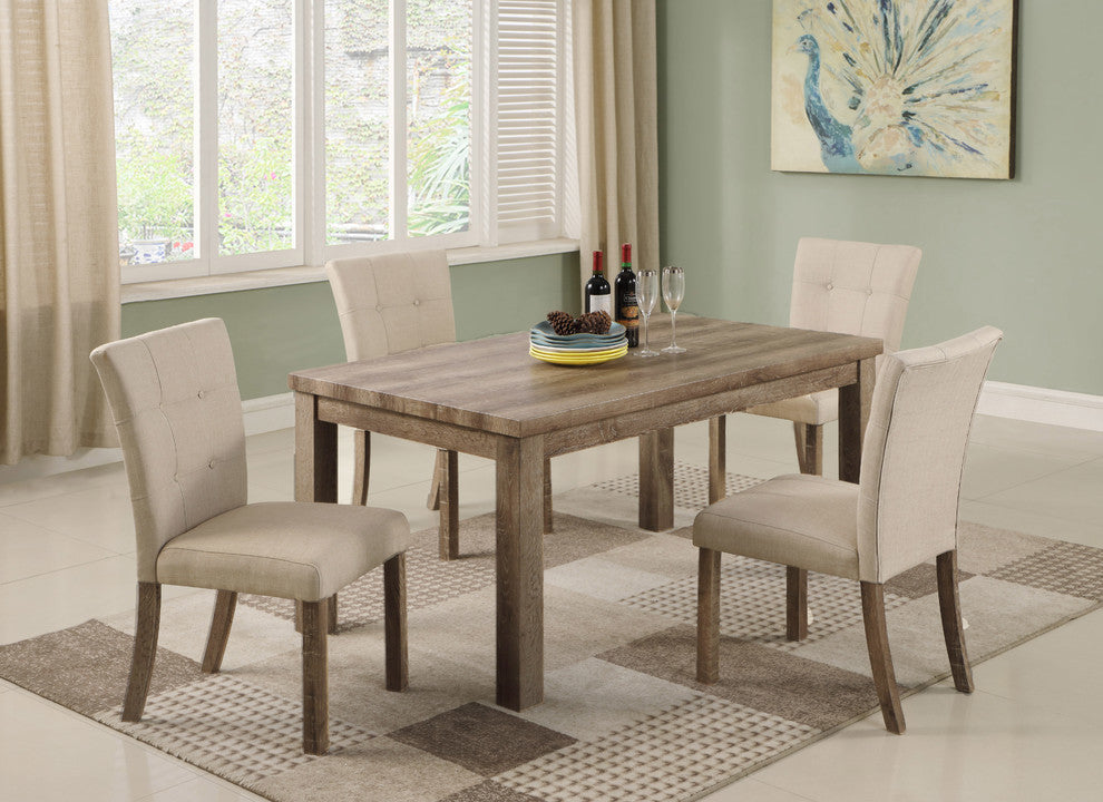 Hadley Light Gray With Beige Side Chairs, Set of 2