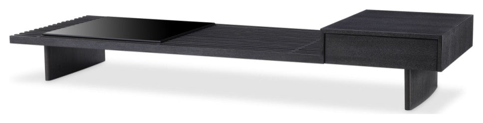 Charcoal Gray Oak Coffee Table | Eichholtz The Crest