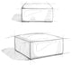 Rex Ottoman in Genuine Leather , Fully Assembled