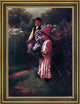 Samuel S Carr Gathering Flowers Framed Premium Canvas Print, 16"x24"