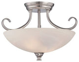 Kendall Semi-Flush, Satin Platinum
