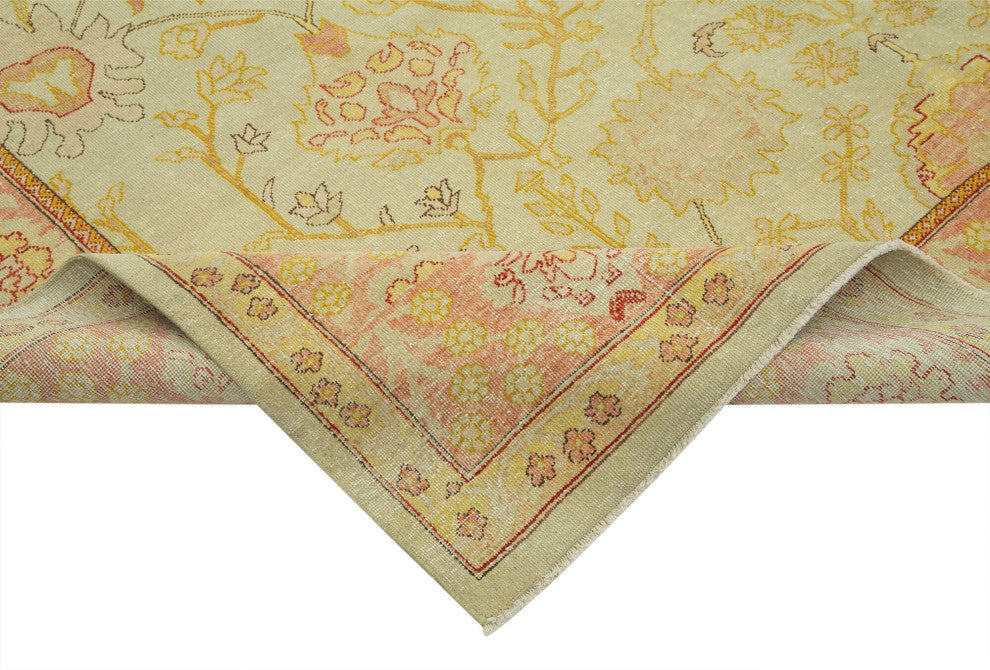 Rug N Carpet - Handmade Oriental 7' 10" x 10' 0" Soft Oushak Area Rug