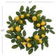 22" Farmhouse Style Artificial Lemon Wreath