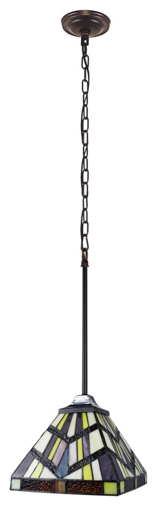 CHLOE Lighting CH3T523BM08-DP1 VINCENT Mission Blackish 1 Light Mini-Pendant