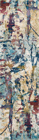 Nourison Fusion Cream/Multicolor Area Rug, 2'2"x7'6"