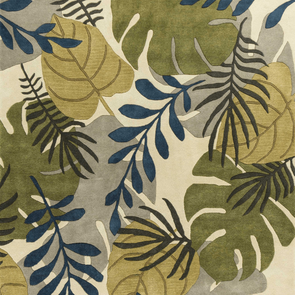 5' X 8'  Wool Ivory  Area Rug